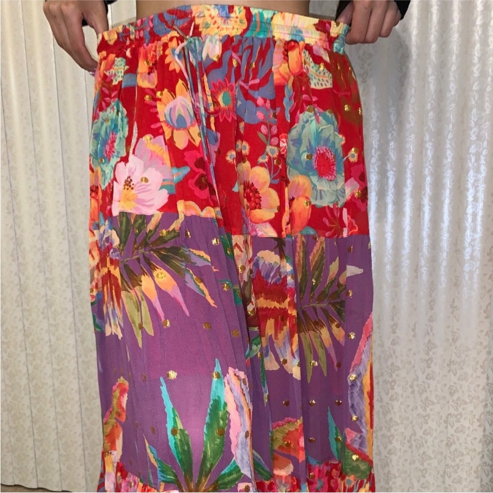 NWOT Farm Rio Midaxi Skirt